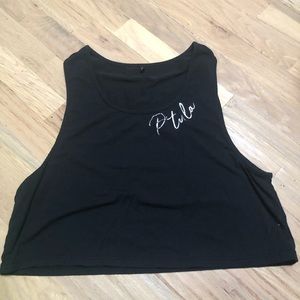 P’tula Andie Crop Top Tank in Black